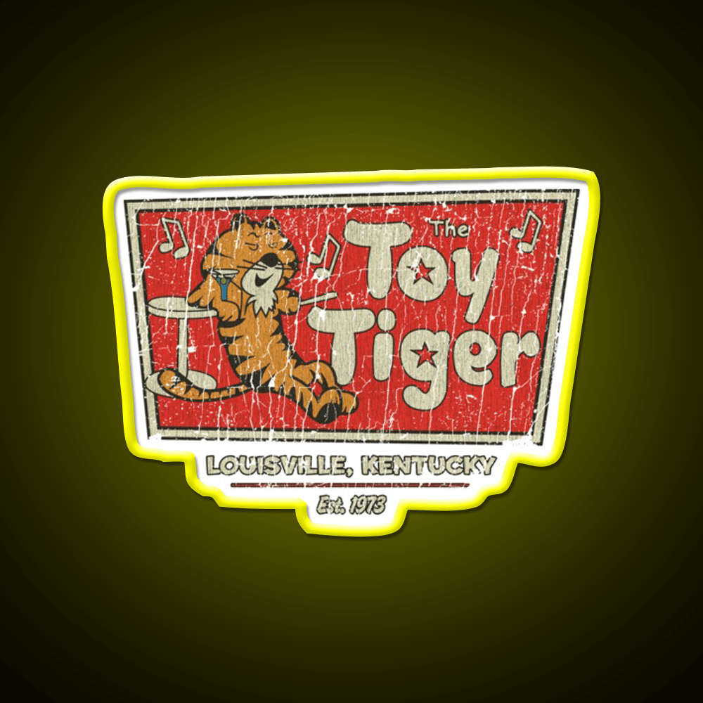 The Toy Tiger Louisville Cocktail Bar Decor Led Neon Sign Rgb Color - Shineneon