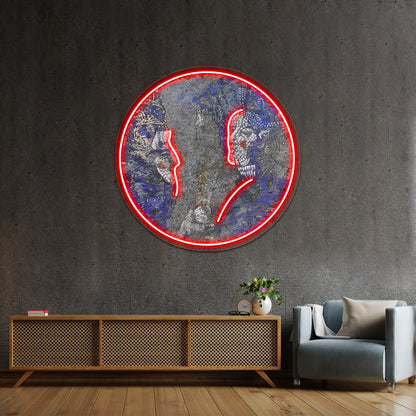 The Two Faces Artwork Personalized Neon Signs | Shineneon