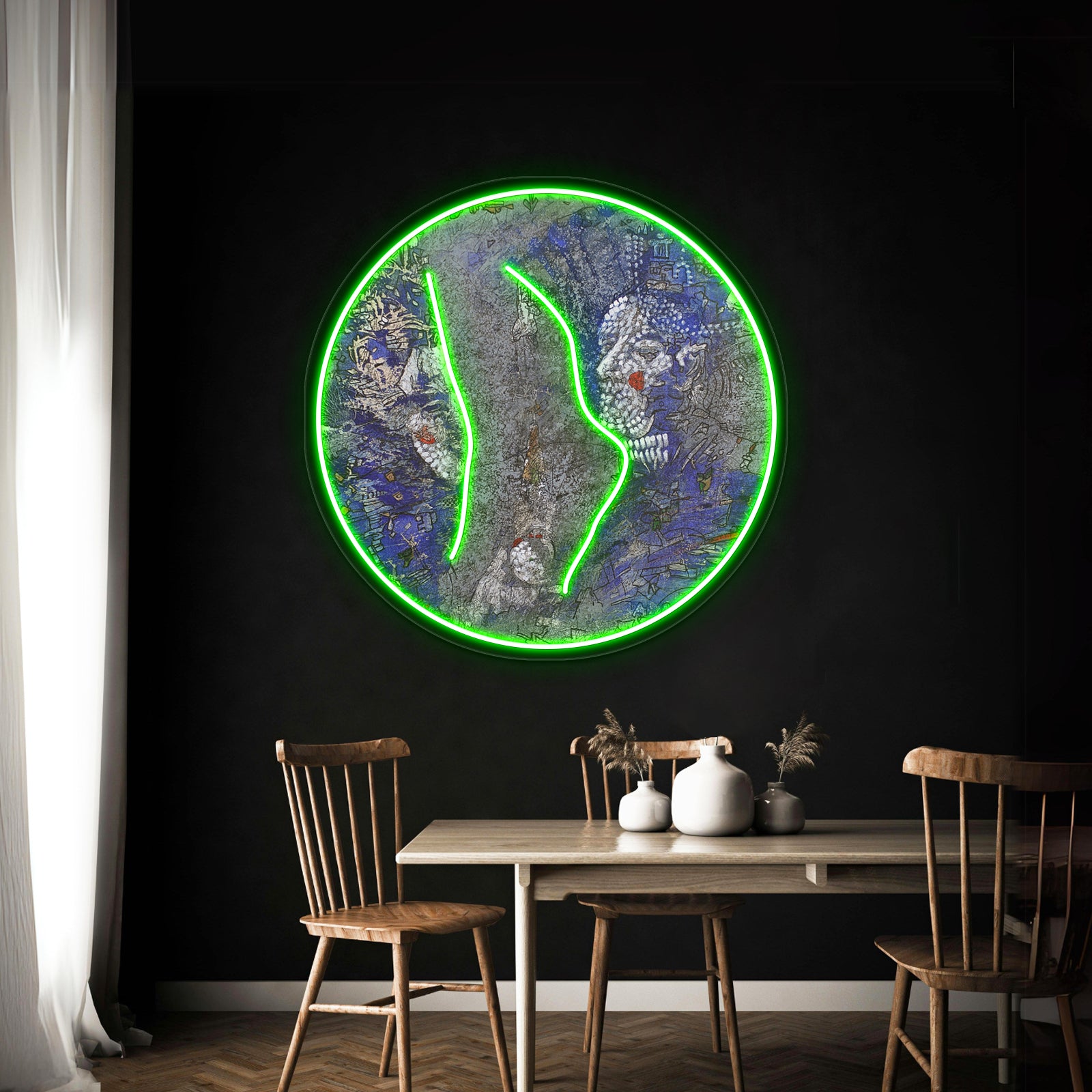 The Two Faces Wall Artwork Neon Signs | Shineneon