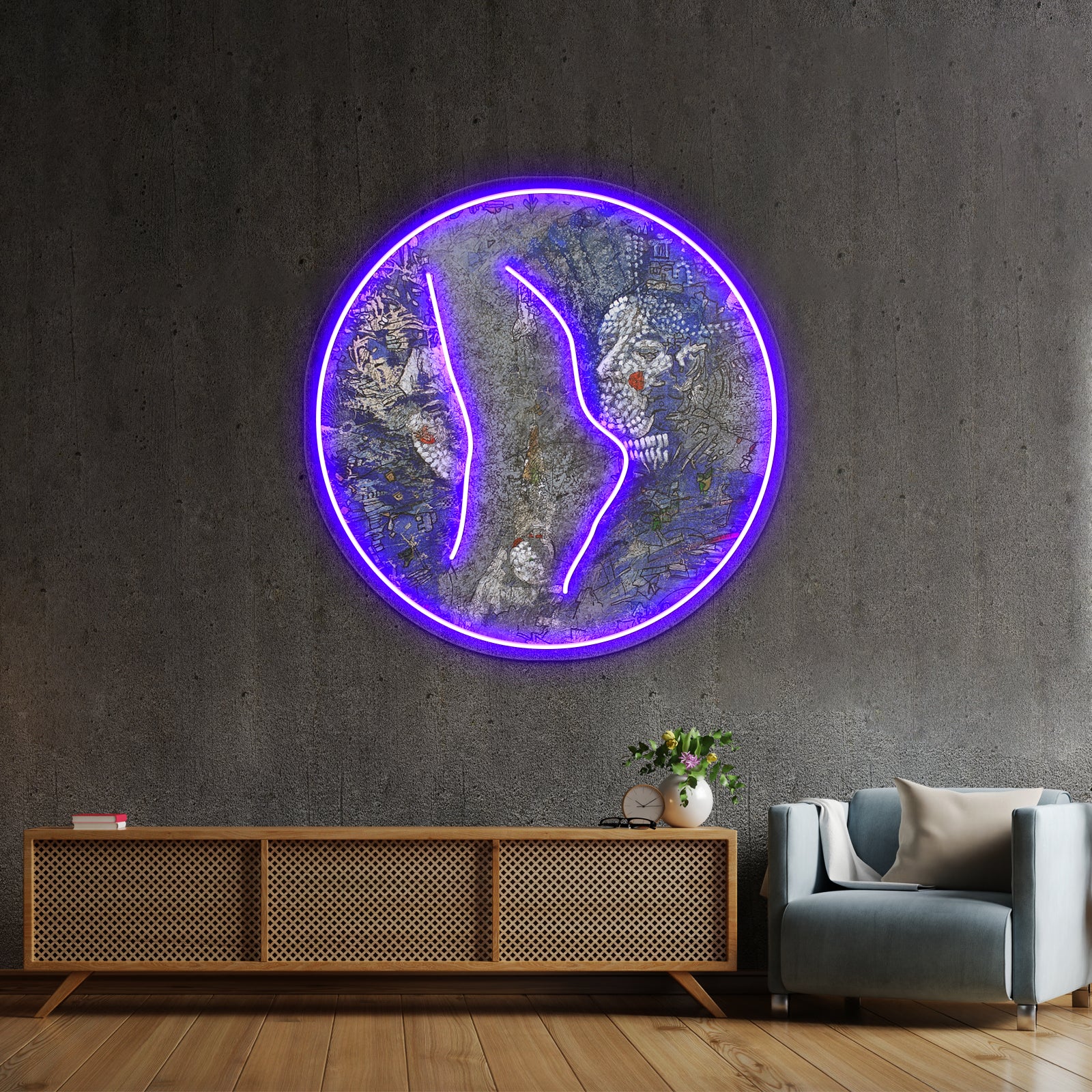 The Two Faces Wall Artwork Neon Signs | Shineneon