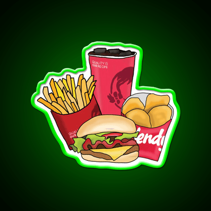 The Ultimate Four Fast Food Led Neon Sign For Burger Place Rgb Color - Shineneon