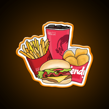 The Ultimate Four Fast Food Led Neon Sign For Burger Place Rgb Color - Shineneon