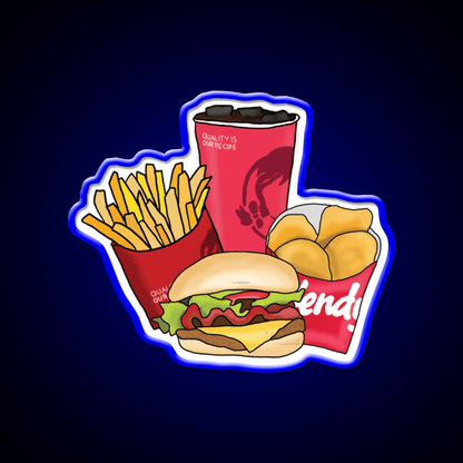 The Ultimate Four Fast Food Led Neon Sign For Burger Place Rgb Color - Shineneon