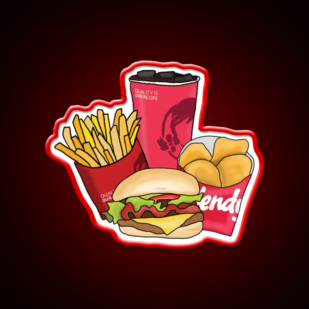 The Ultimate Four Fast Food Led Neon Sign For Burger Place Rgb Color - Shineneon