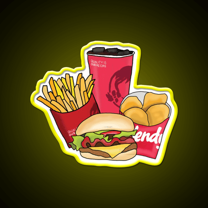 The Ultimate Four Fast Food Led Neon Sign For Burger Place Rgb Color - Shineneon