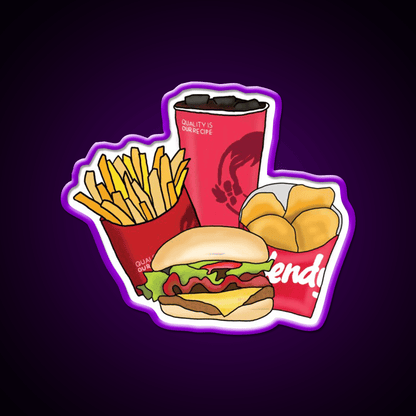 The Ultimate Four Fast Food Led Neon Sign For Burger Place Rgb Color - Shineneon