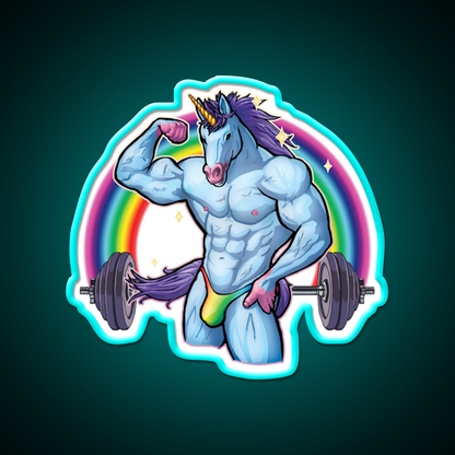 The Unicorn Of Pump Gym Fitness Led Neon Sign Rgb Color