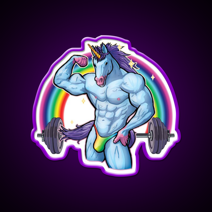 The Unicorn Of Pump Gym Fitness Led Neon Sign Rgb Color