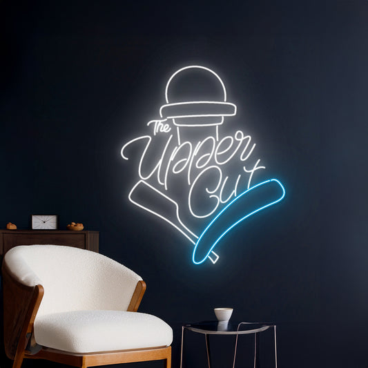 The Upper Cut Led Sign Barber Neon Sign