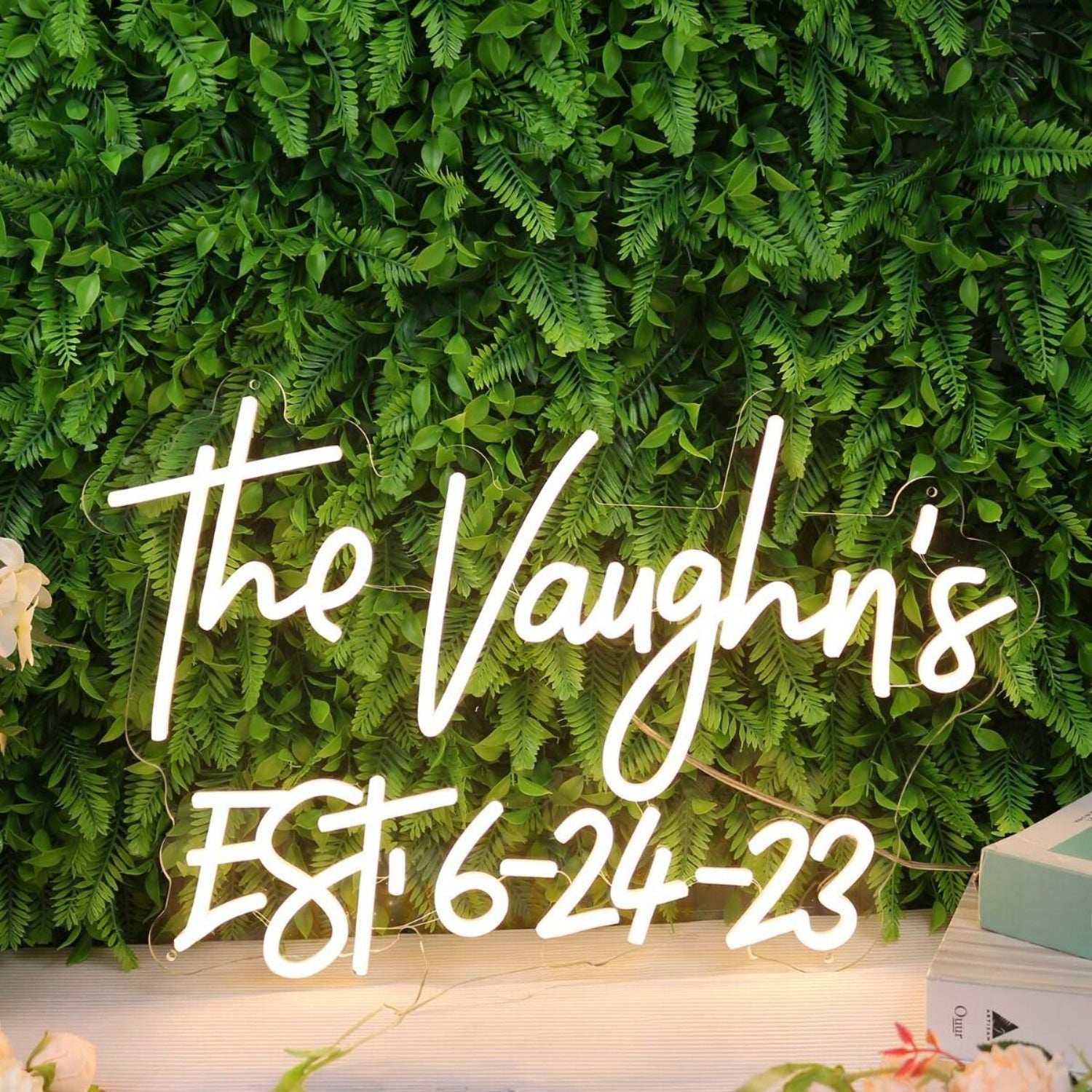 The Vaughns Est 6 - 24 - 23 Yellow Led Neon Sign - Shineneon