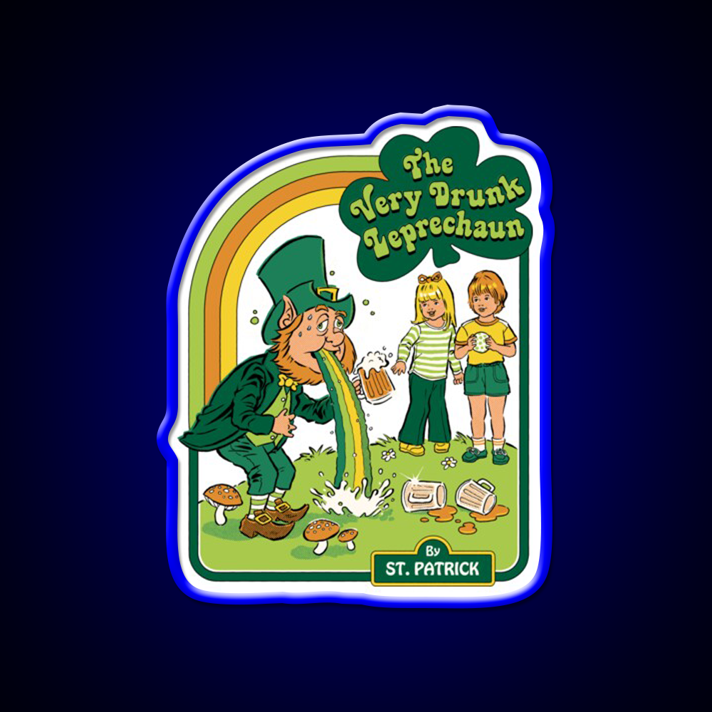 The Very Drunk Leprechaun Beer Bar Decor Led Neon Sign Rgb Color - LED neon sign view 5