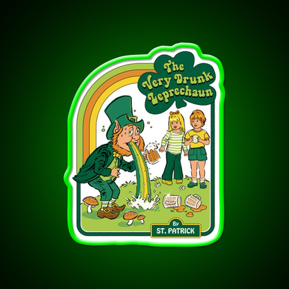 The Very Drunk Leprechaun Beer Bar Decor Led Neon Sign Rgb Color - LED neon sign view 8