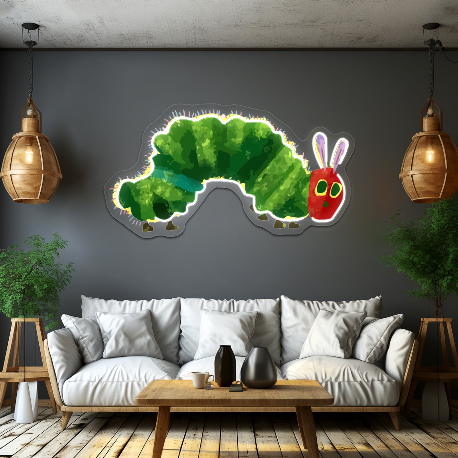 The Very Hungry Caterpillar Wall Artwork Neon Signs | Shineneon