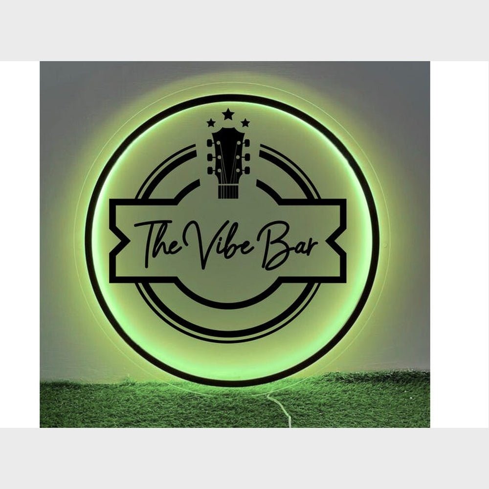 The Vibe Bar Acrylic Business Logo Sign - Shineneon