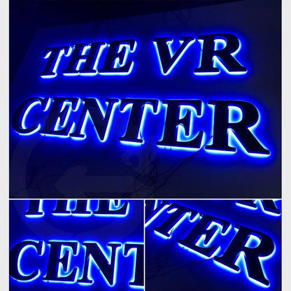 The Vr Center 3D Backlit Channel Letters Led Light Sign - Shineneon