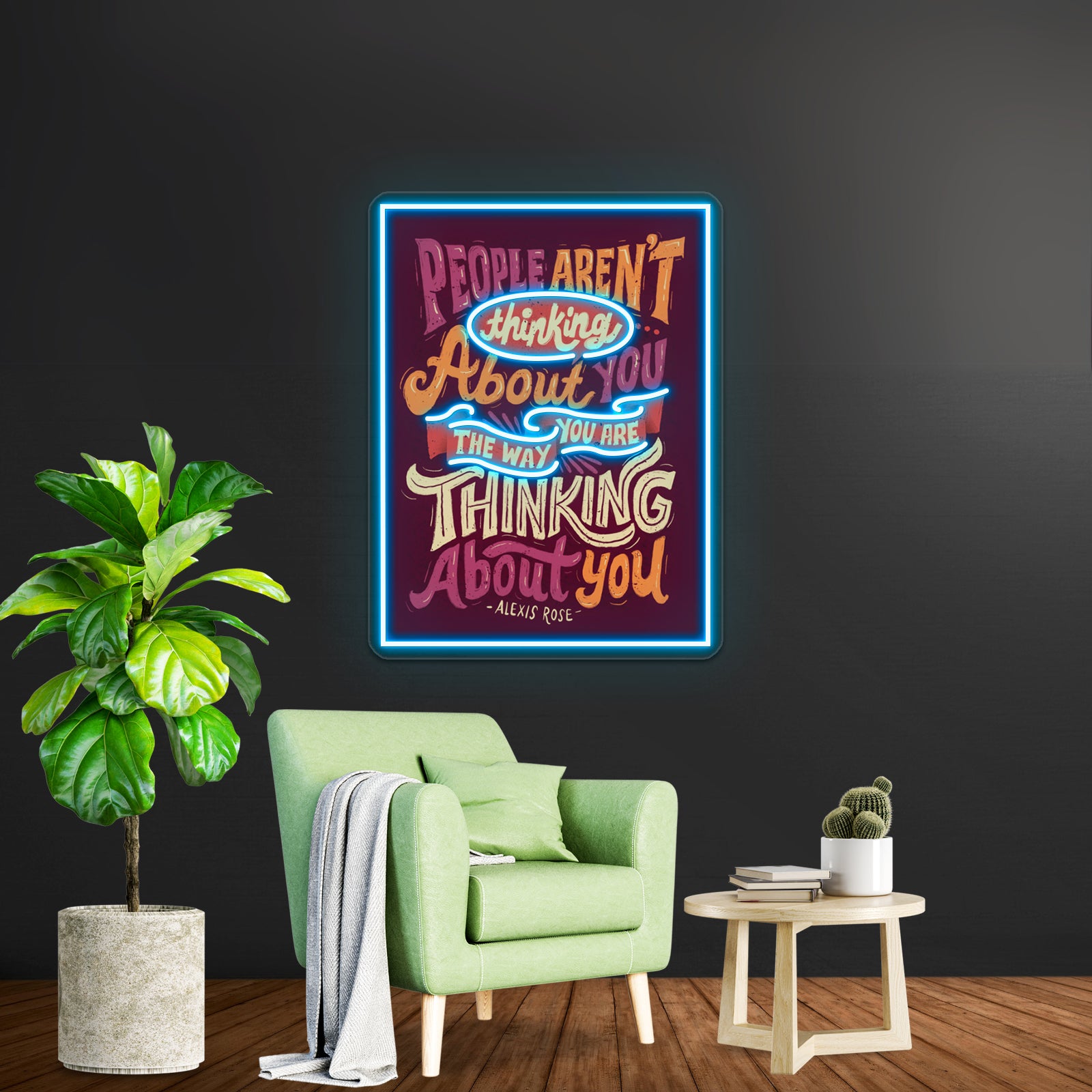 The Way You Are Thinking About You Artwork Personalized Neon Signs | Shineneon
