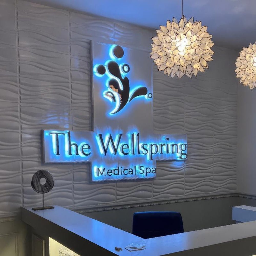 The Wellspring Medical Spa 3D Backlit Letters Business Metal Led Sign - Shineneon