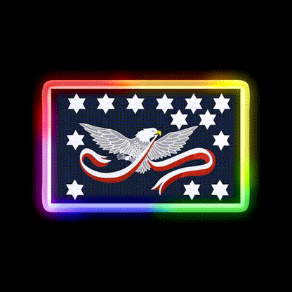 The Whiskey Rebellion Whiskey Drink Bar Led Neon Sign Rgb Color - LED neon sign close-up detail