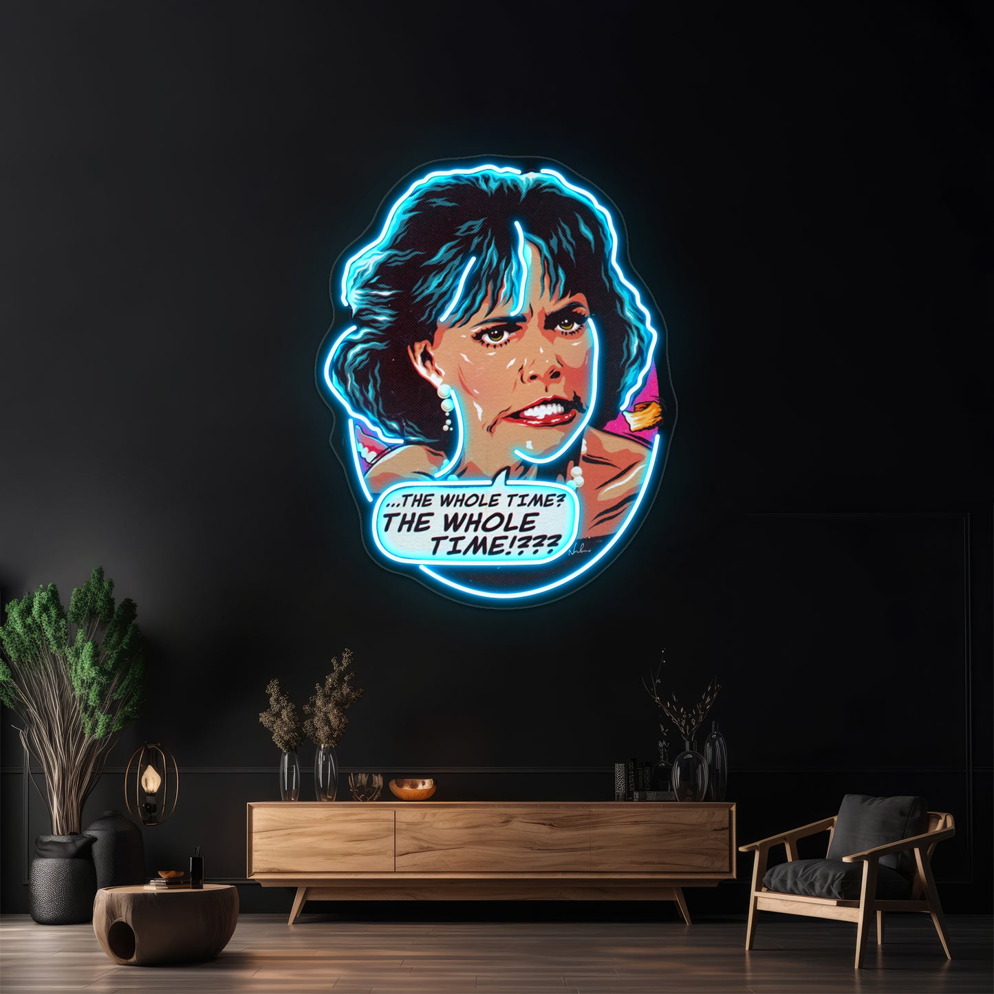 The Whole Time Artwork Personalized Neon Signs