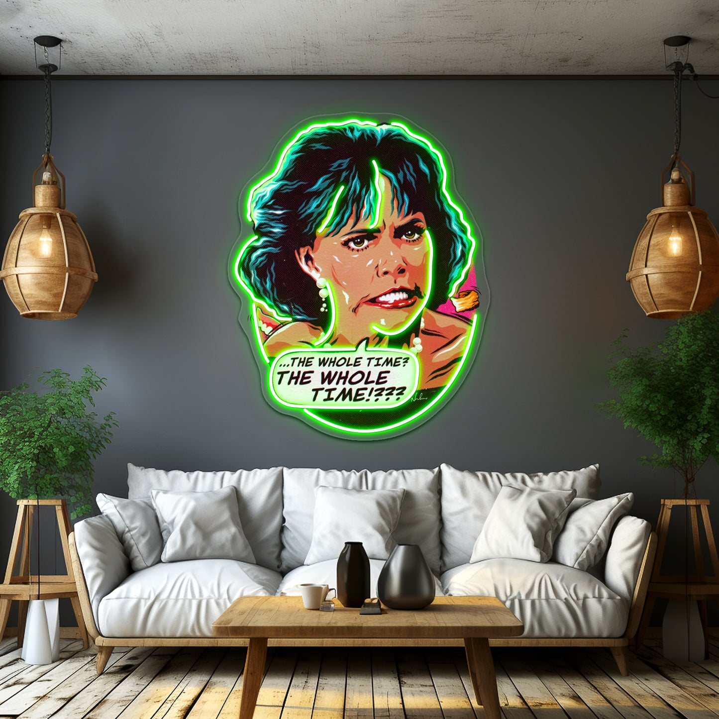 The Whole Time Artwork Personalized Neon Signs