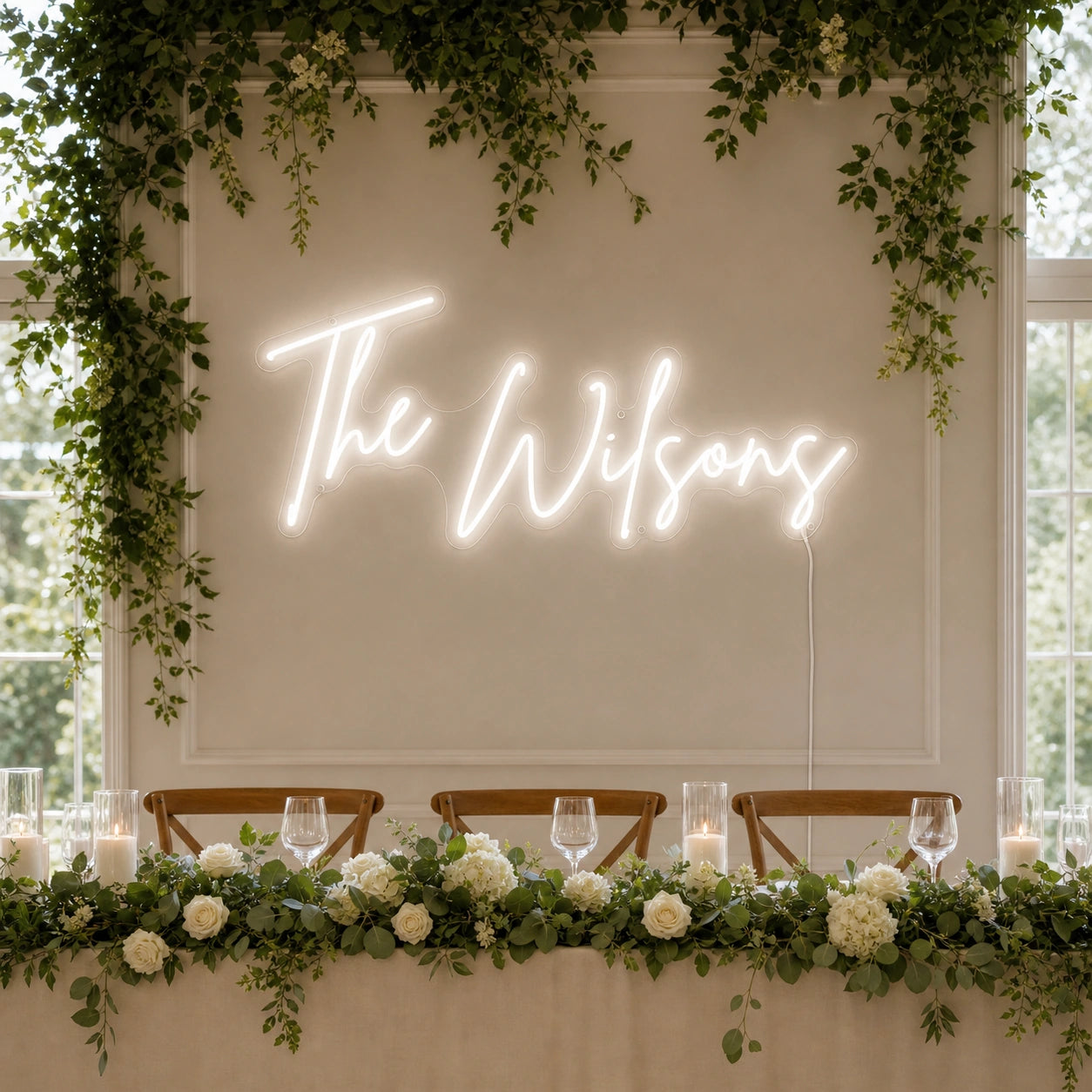 The Wilsons LED Neon Sign real lifestyle scene
