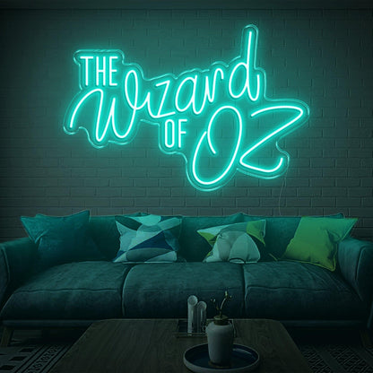 The Wizard Of Oz Blue Glowing Outline Led Neon Sign For Movie Theme Room | Shineneon