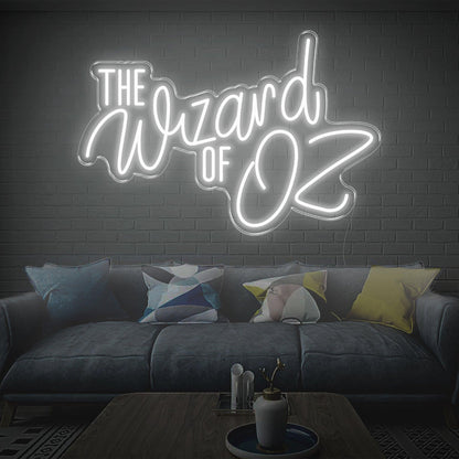 The Wizard Of Oz Blue Glowing Outline Led Neon Sign For Movie Theme Room | Shineneon