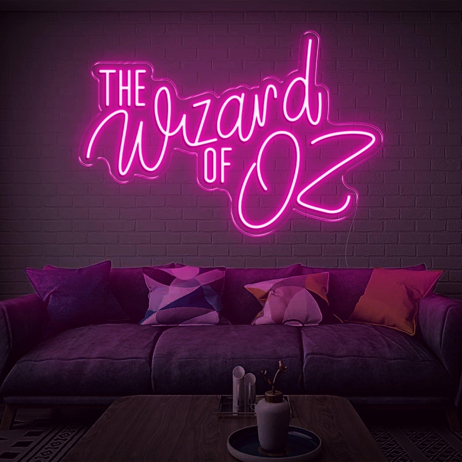 The Wizard Of Oz Blue Glowing Outline Led Neon Sign For Movie Theme Room | Shineneon