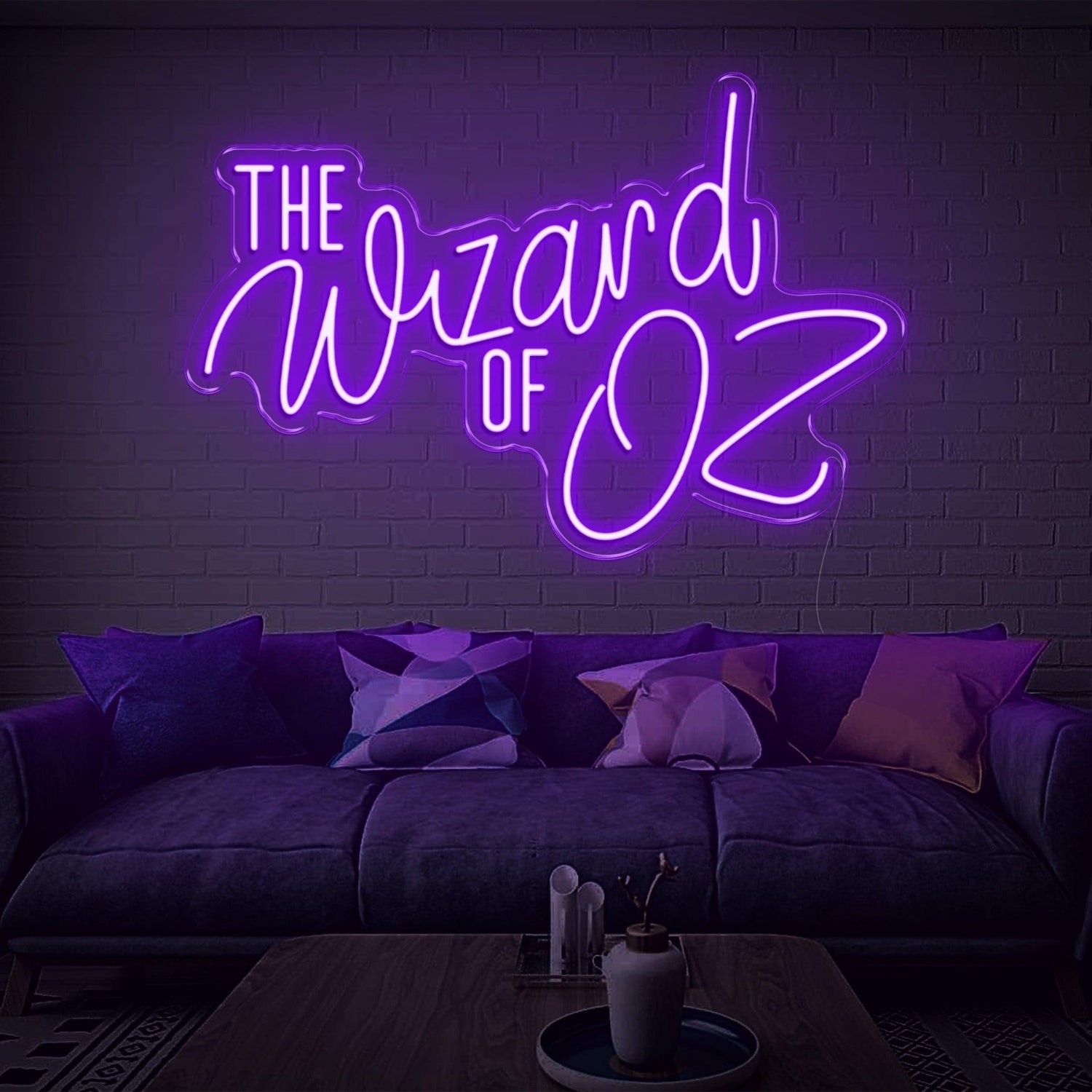 The Wizard Of Oz Blue Glowing Outline Led Neon Sign For Movie Theme Room | Shineneon