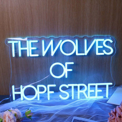The Wolves Of Hopf Street Led Neon Sign | Shineneon