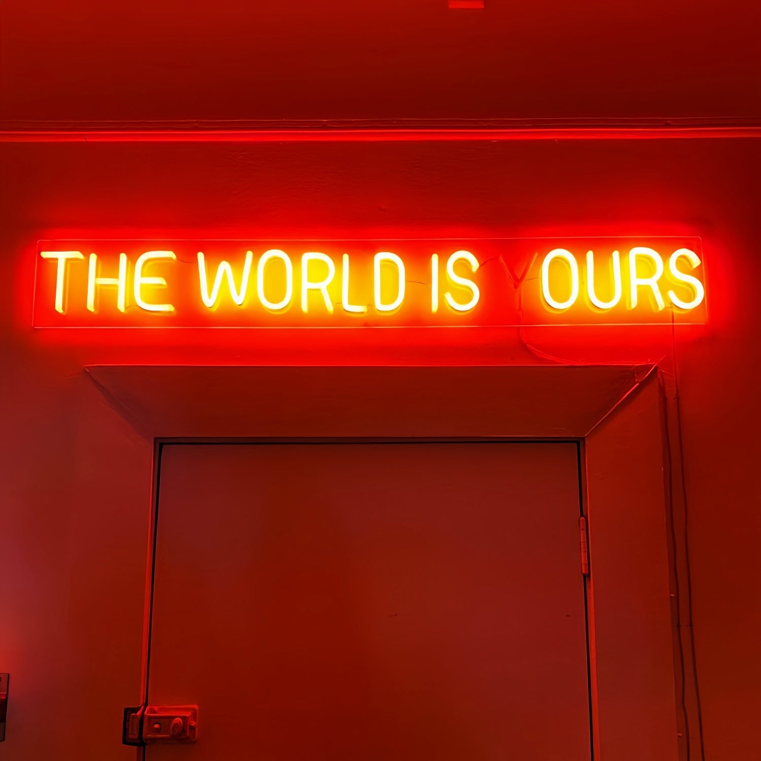 The World Is Ours Led Neon Sign Radiate Confidence And Ambition | Shineneon