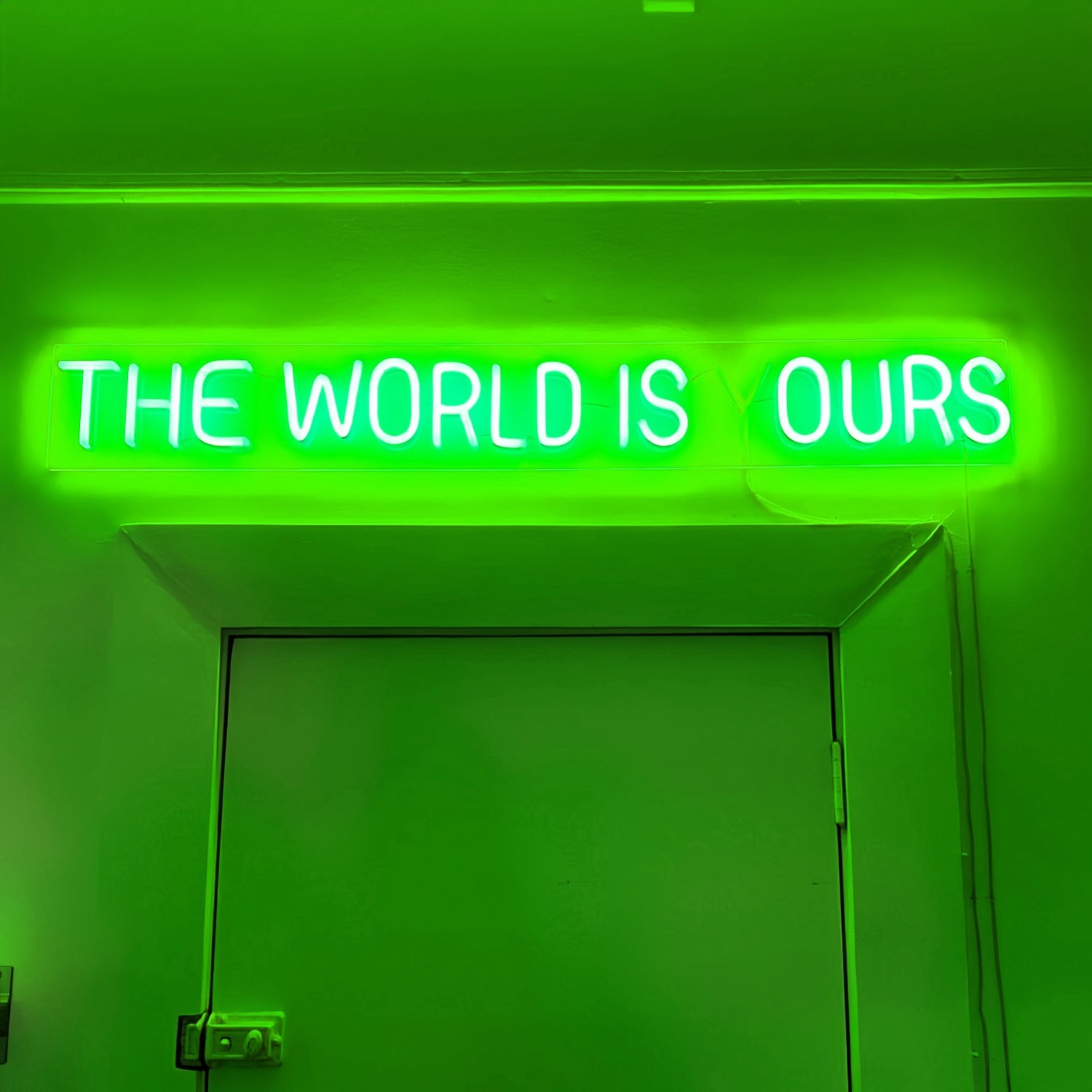 The World Is Ours Led Neon Sign Radiate Confidence And Ambition | Shineneon
