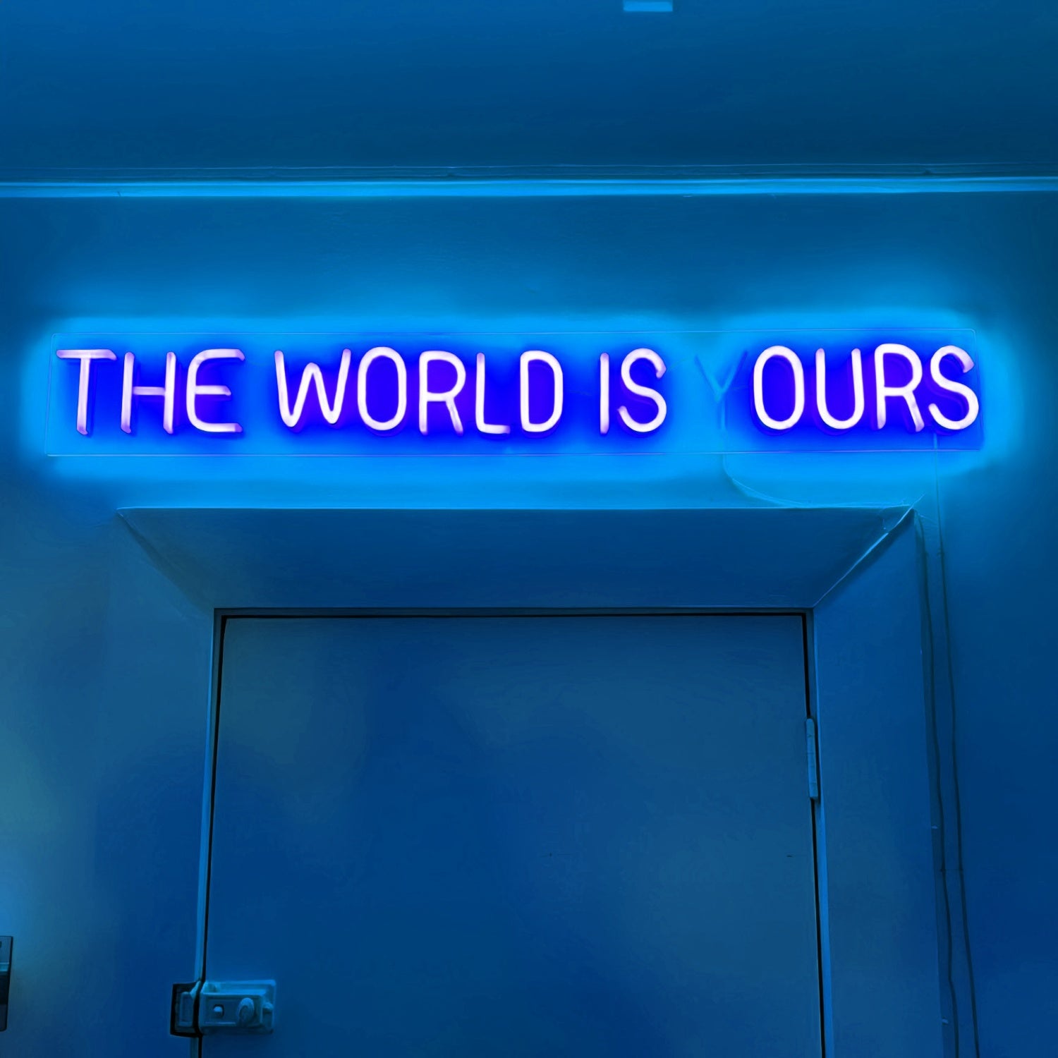 The World Is Ours Led Neon Sign Radiate Confidence And Ambition | Shineneon