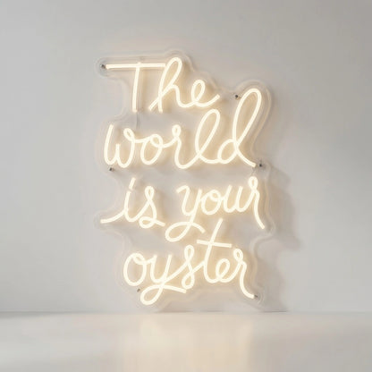 The World Is Your Oyster Business LED Neon Sign - 01 Original Product Image