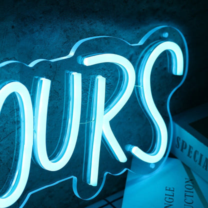 The World Is Yours Blue Custom Led Neon Sign | Shineneon