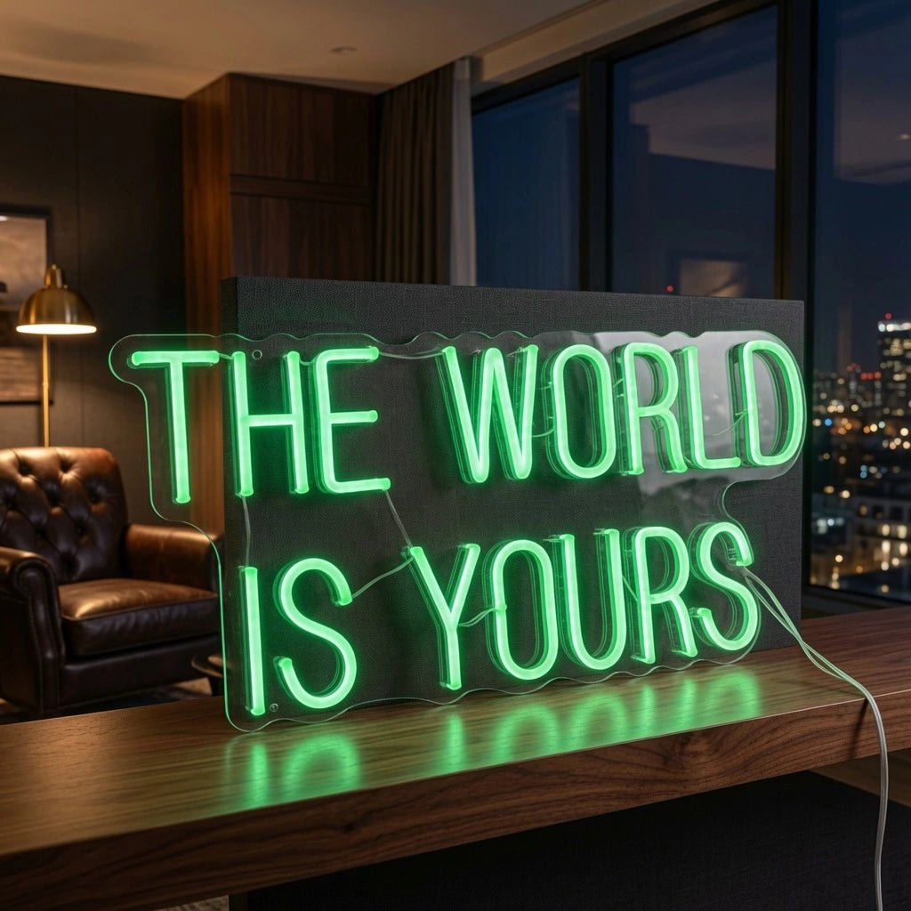 The World Is Yours LED Neon Sign Wall Decor - Shineneon