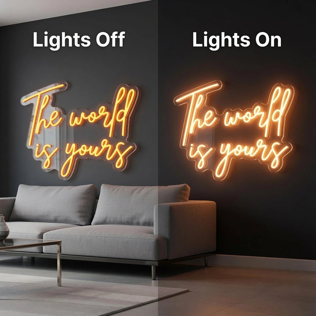 The World Is Yours LED Neon Sign Wall Neon Sign - Shineneon