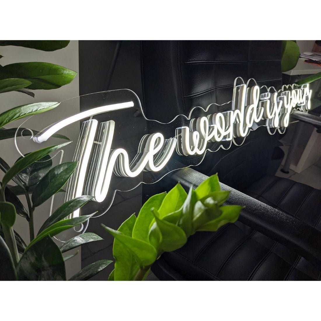 The World Is Yours Led Sign Business Neon Sign Wall Art - Shineneon