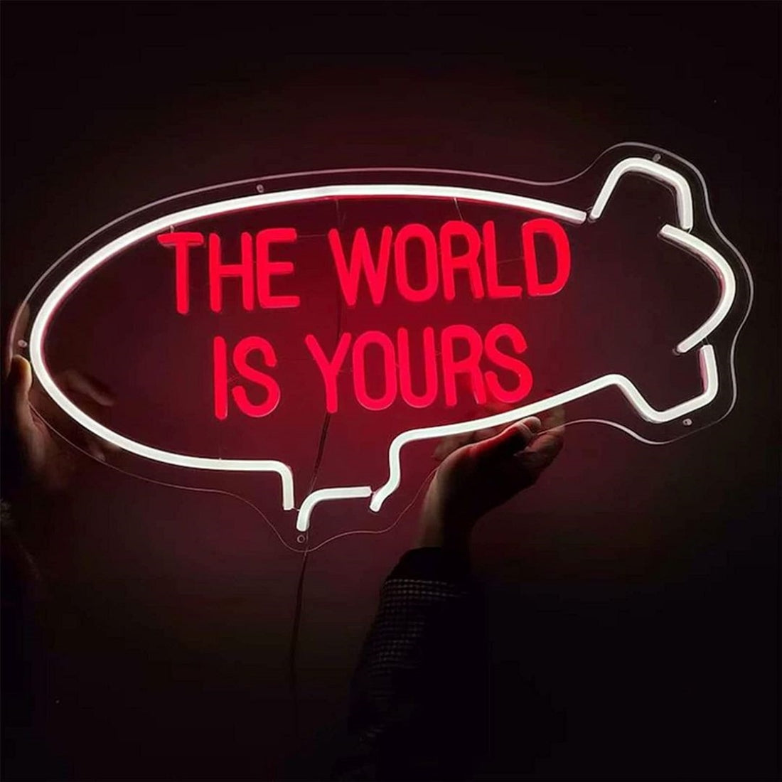 The World Is Yours Led Sign Business Neon Signs Wall Decors