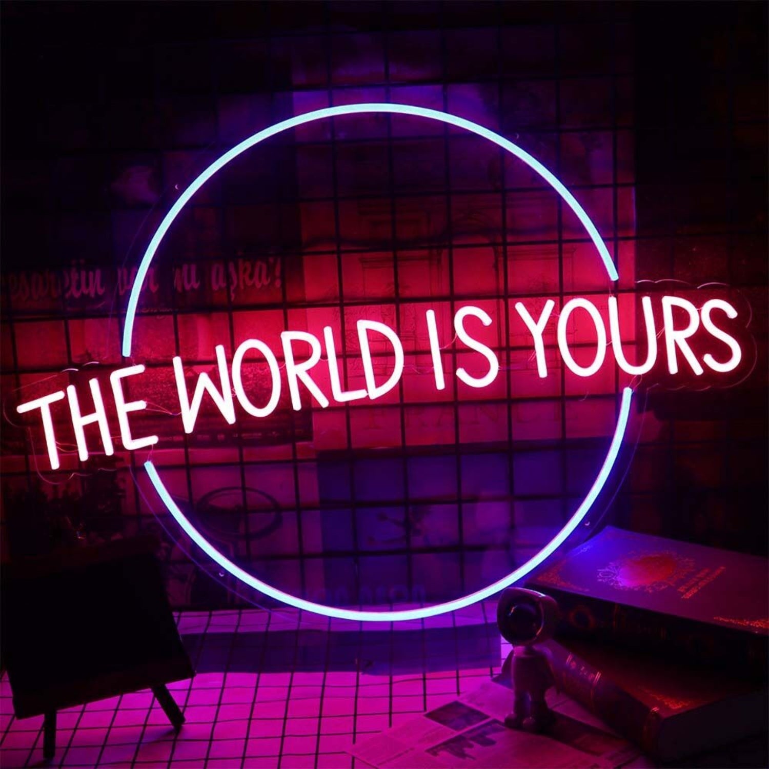 The World Is Yours Neon Sign For Inspirational And Positive Spaces | Shineneon
