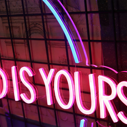 The World Is Yours Neon Sign For Inspirational And Positive Spaces | Shineneon