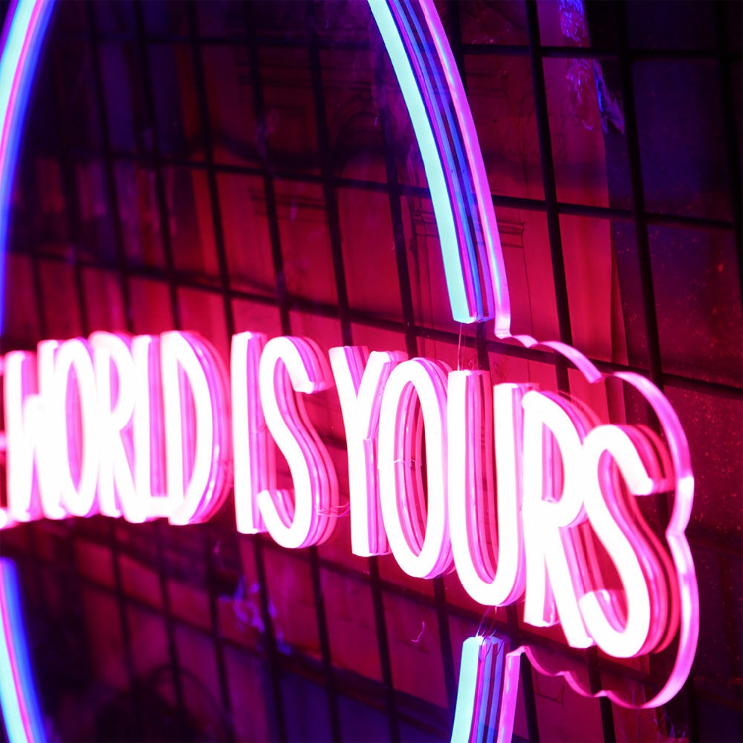 The World Is Yours Neon Sign For Inspirational And Positive Spaces | Shineneon