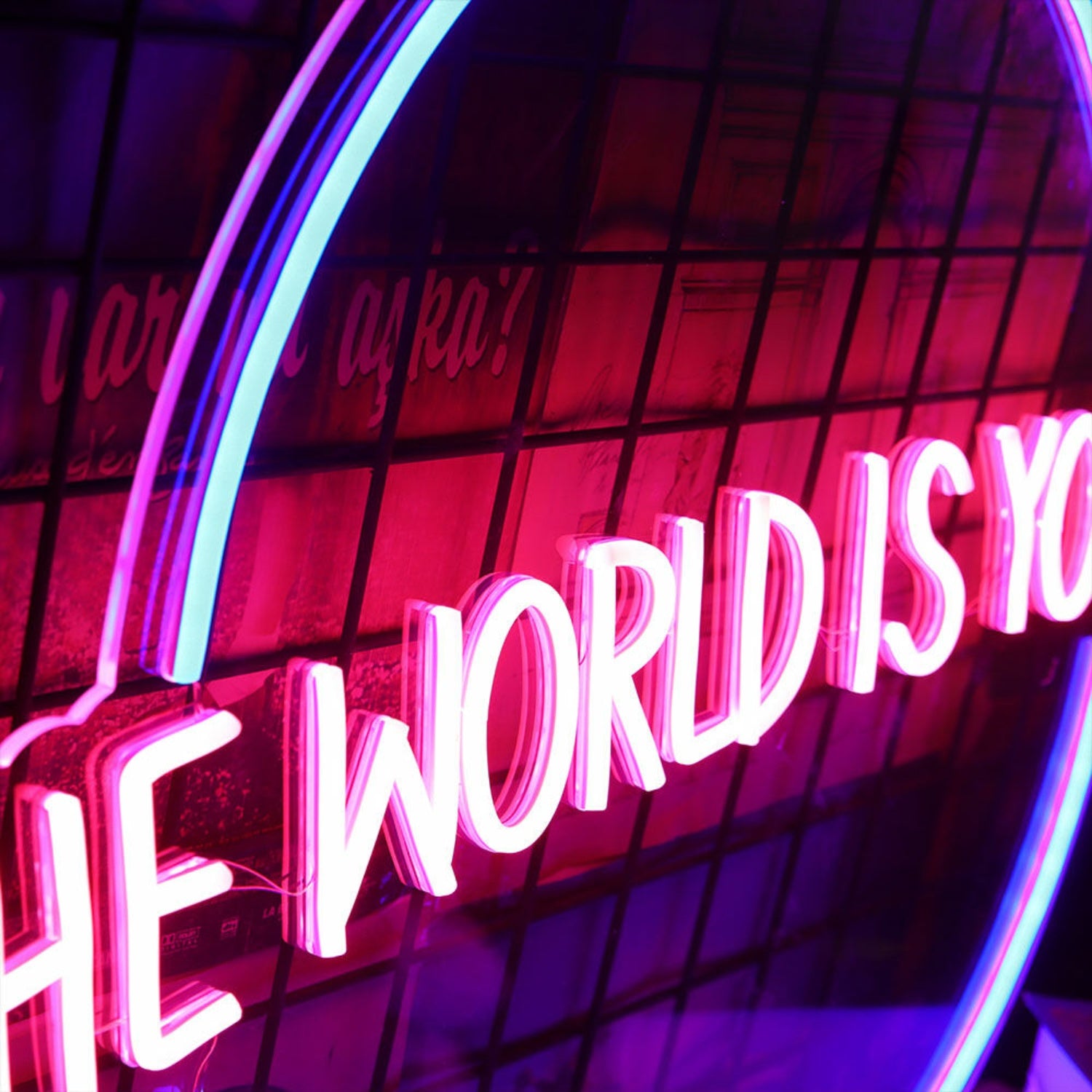 The World Is Yours Neon Sign For Inspirational And Positive Spaces | Shineneon