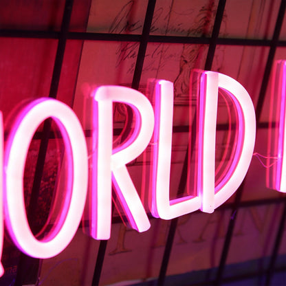 The World Is Yours Neon Sign For Inspirational And Positive Spaces | Shineneon