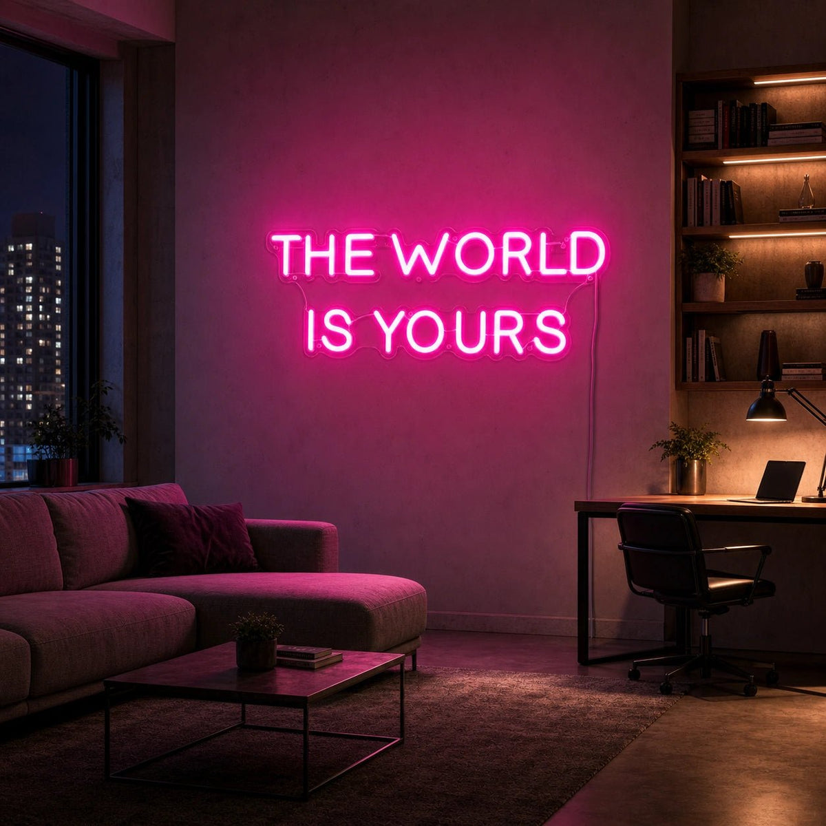 The World Is Yours Room Decor LED Neon Sign - Shineneon