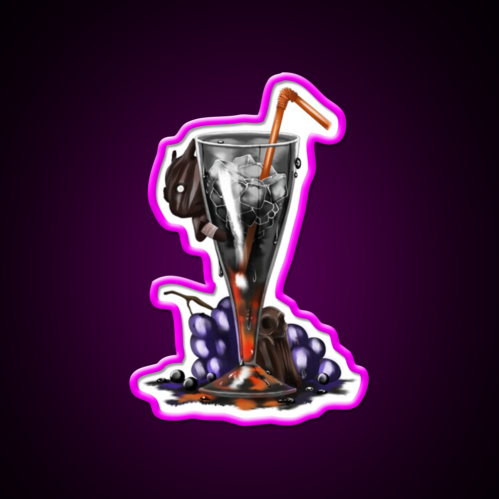 The Wraiths Invisible Goji Cocktail Bar Decor Led Neon Sign Rgb Color - Neon sign mounted on wall in room