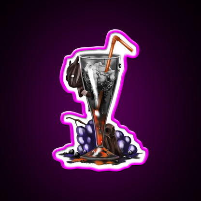 The Wraiths Invisible Goji Cocktail Bar Decor Led Neon Sign Rgb Color - Neon sign mounted on wall in room