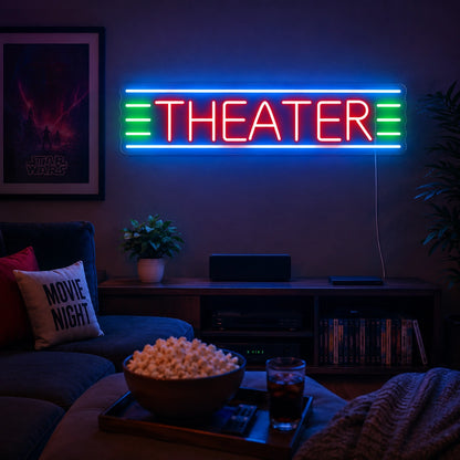 Theater Plant Wall Neon Sign LED Neon Sign real lifestyle scene