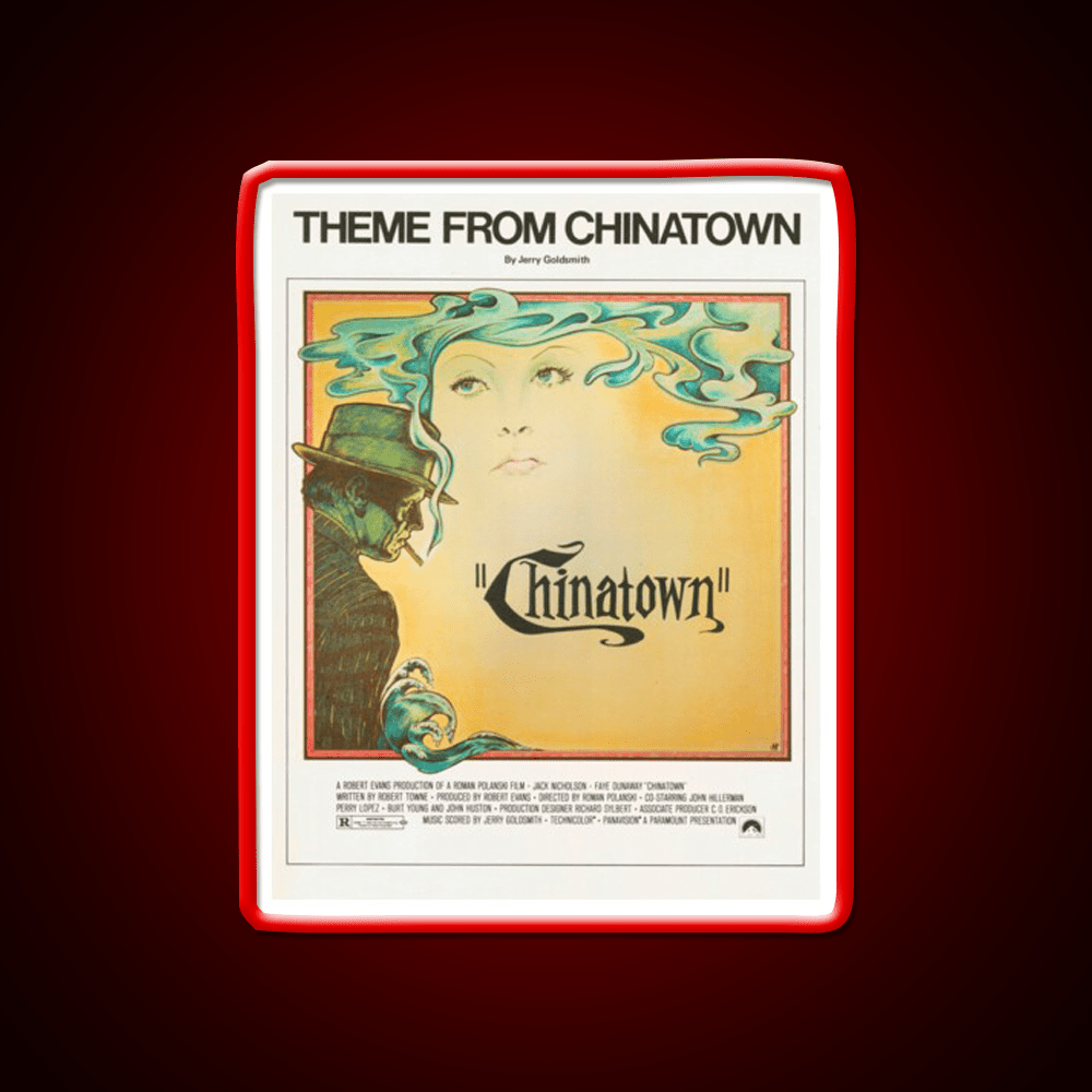 Theme From Chinatown (Vintage Illustration) Asian Cultural Led Neon Sign Rgb Color - Shineneon
