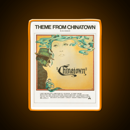 Theme From Chinatown (Vintage Illustration) Asian Cultural Led Neon Sign Rgb Color - Shineneon